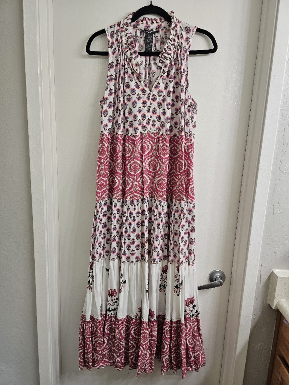 Chelsea & Theodore Floral Boho Tiered Maxi Dress Women’s Size XL